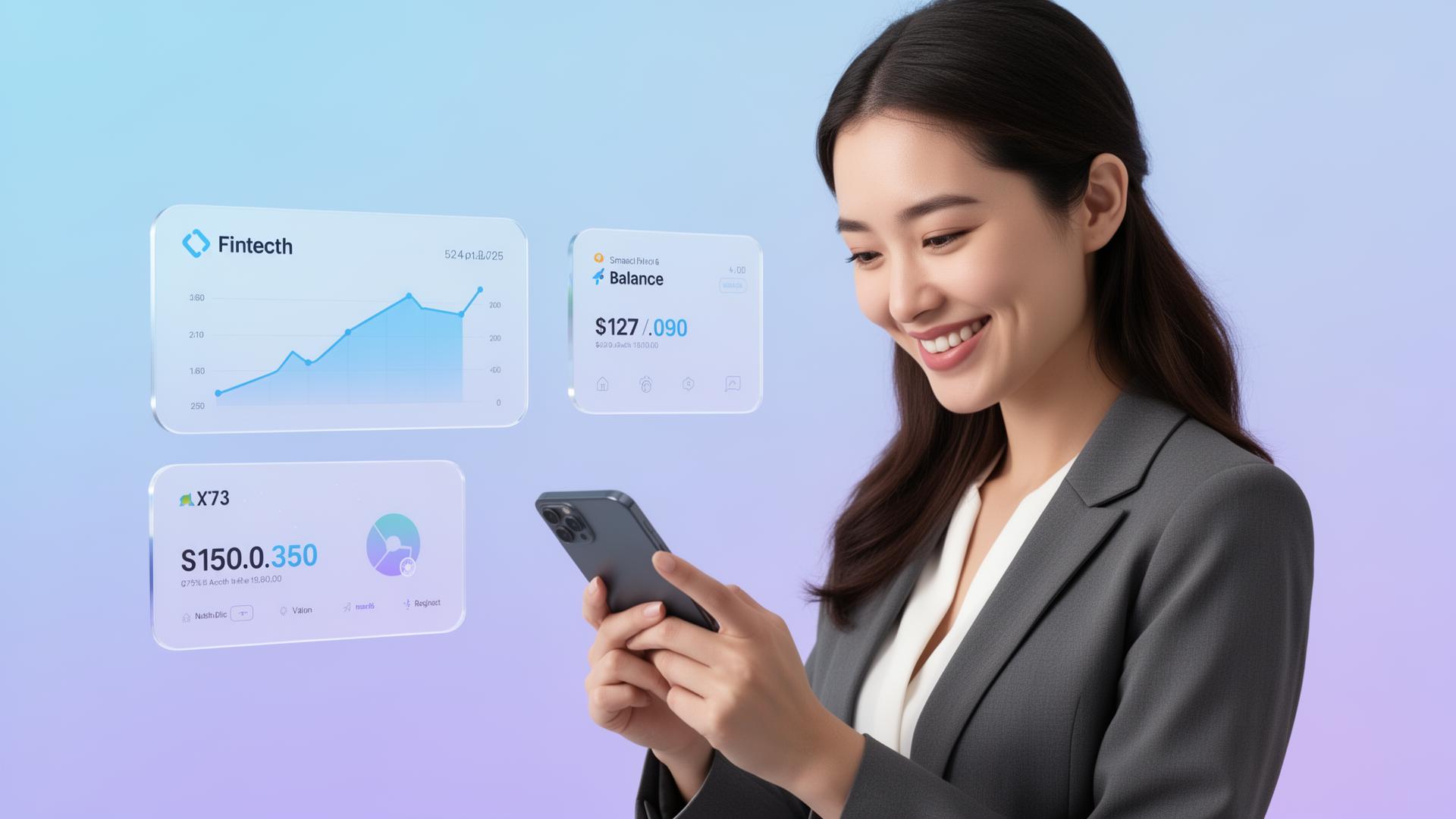 Professional investor reviewing portfolio dashboard